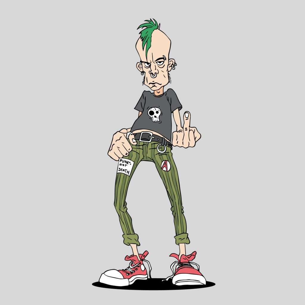 Punk - ilustracja wektorowa