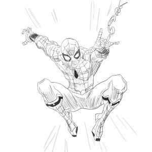 spiderman - szkic