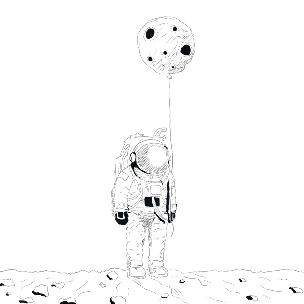 Pan astronauta – szkic
