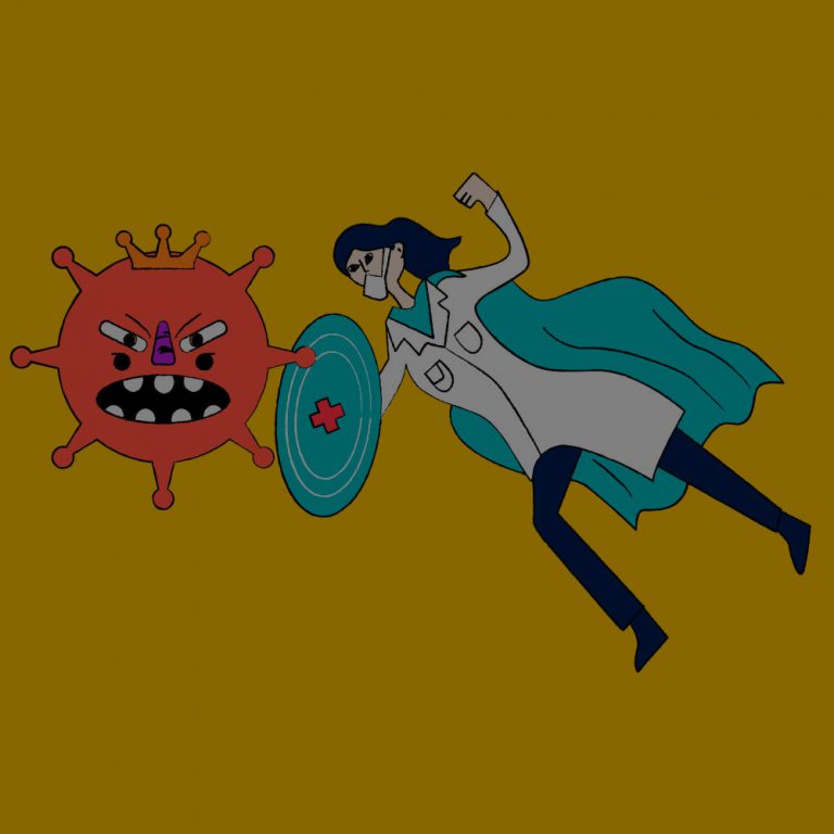 koronawirus - ilustracja - wektorowa
