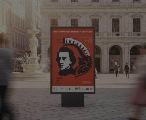 Projekt plakatu dla festiwalu pianistycznego