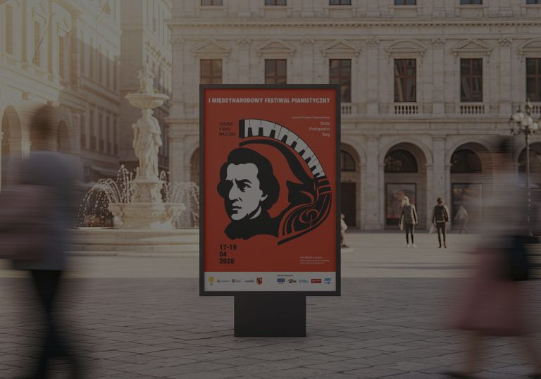 Projekt plakatu dla festiwalu pianistycznego