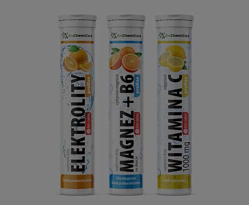 Projekt etykiet suplementów diety