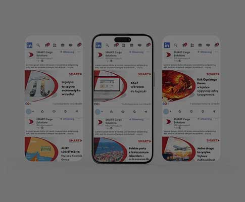 Projekt grafik na social media dla firmy z branży logistycznej