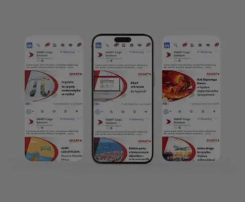 Projekt grafik na social media dla firmy z branży logistycznej
