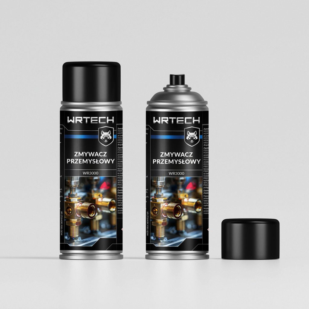 projekt-etykiet-środków-przemysłowych-zmywacz-przemyslowy