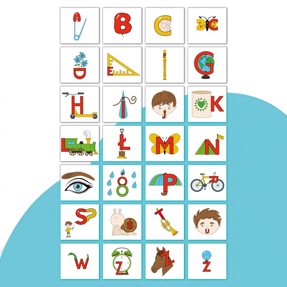 Obrazkowy alfabet – ilustracyjna podróż przez litery