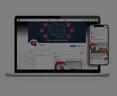 Projekt grafik na social media dla marki Patrioci