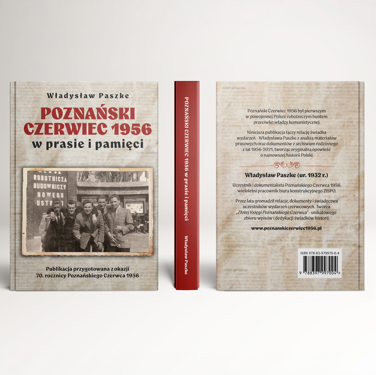 Projekt okładki i skład książki „Poznański Czerwiec 1956 w prasie i pamięci”