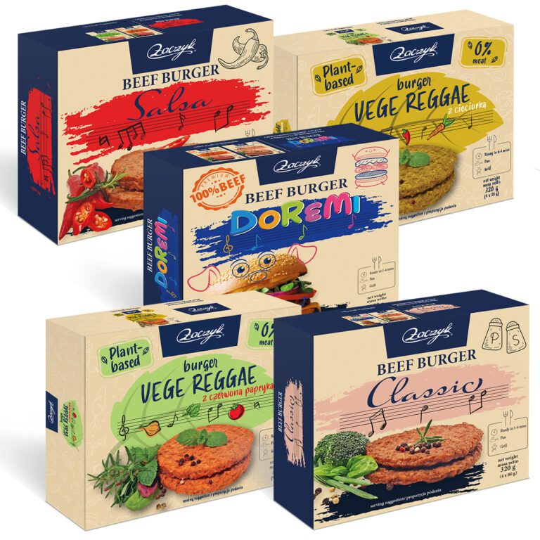 Projekt opakowań na burgery