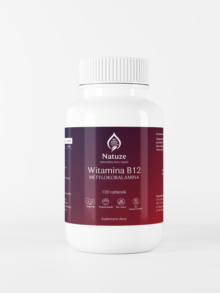 Projekty etykiet suplementów diety Witamina B12