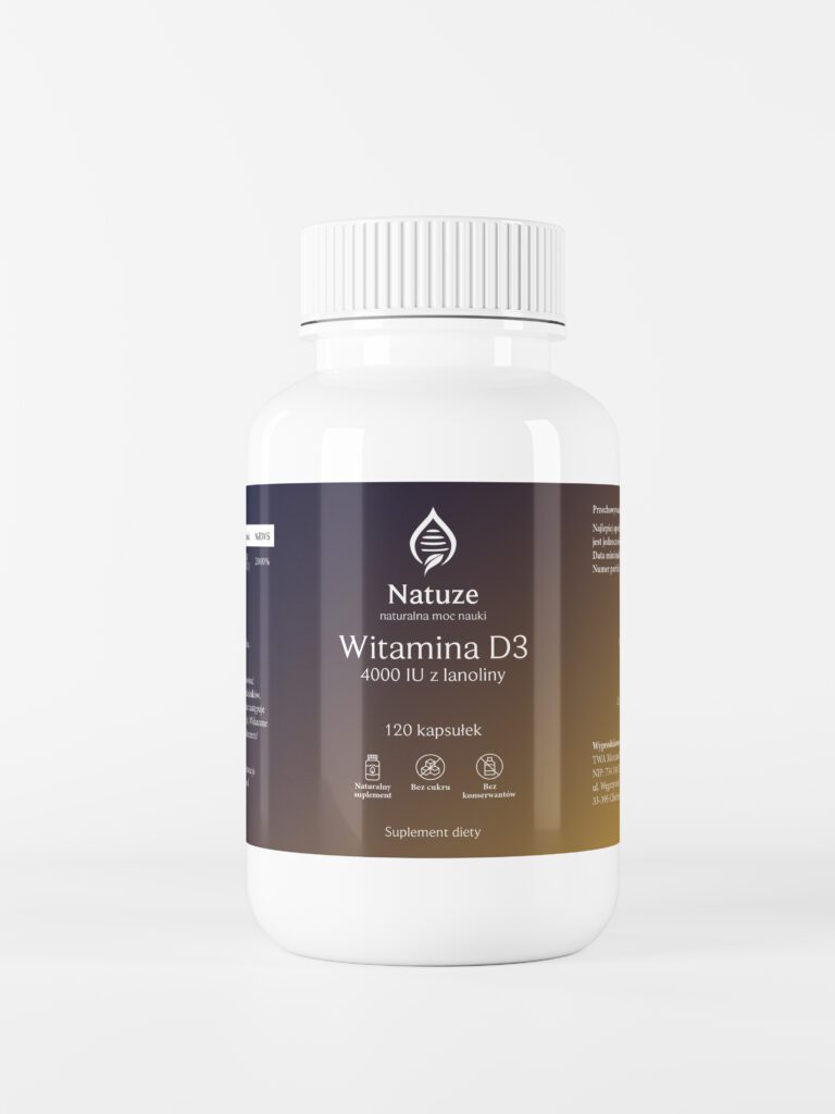 Projekty etykiet suplementów diety Witamina D3 4000