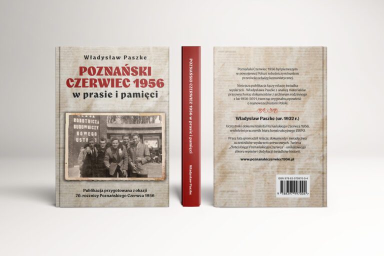 Projekt okładki i skład książki Poznański Czerwiec 1956 w prasie i pamięci