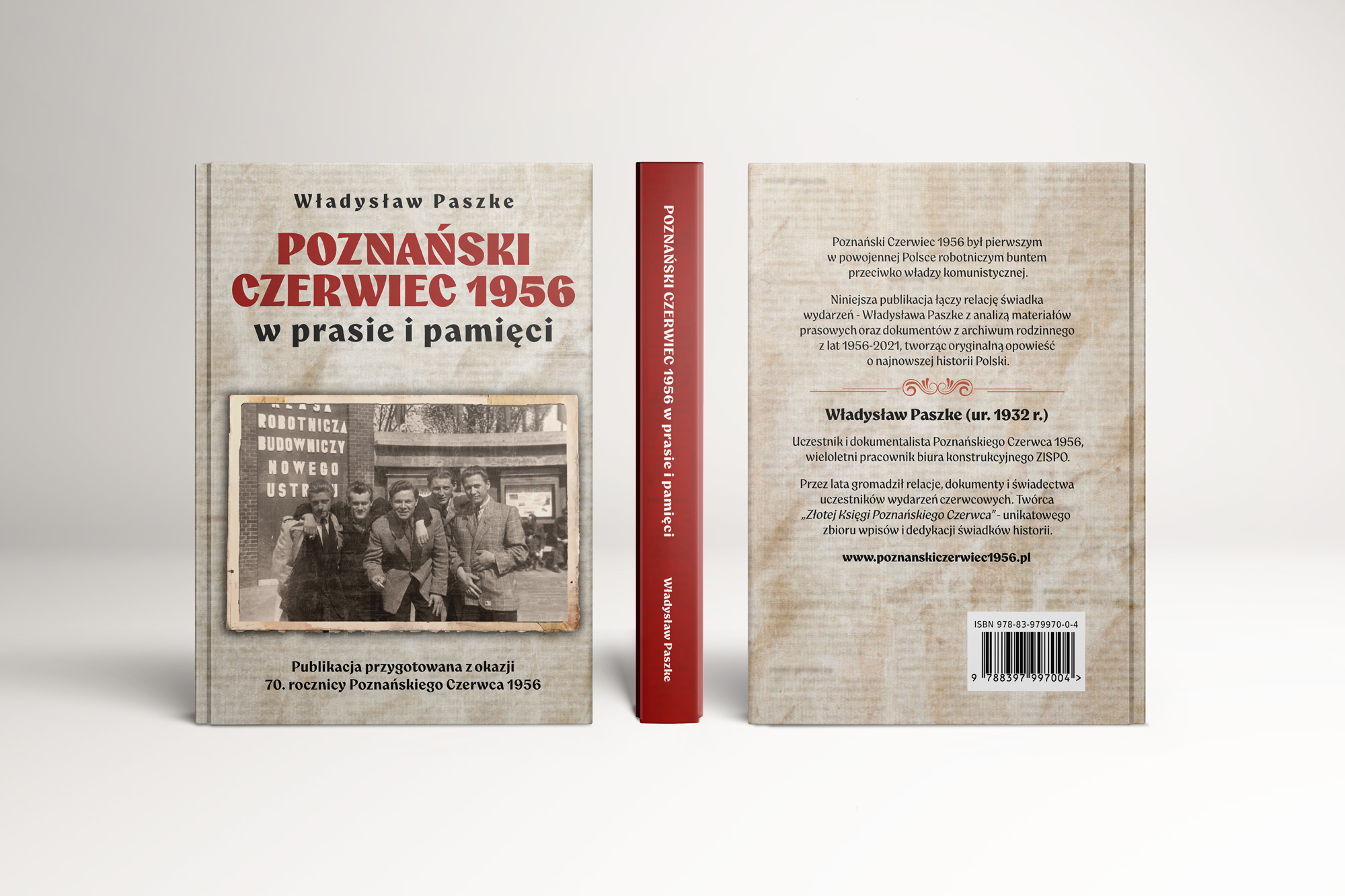 Projekt okładki i skład książki Poznański Czerwiec 1956 w prasie i pamięci