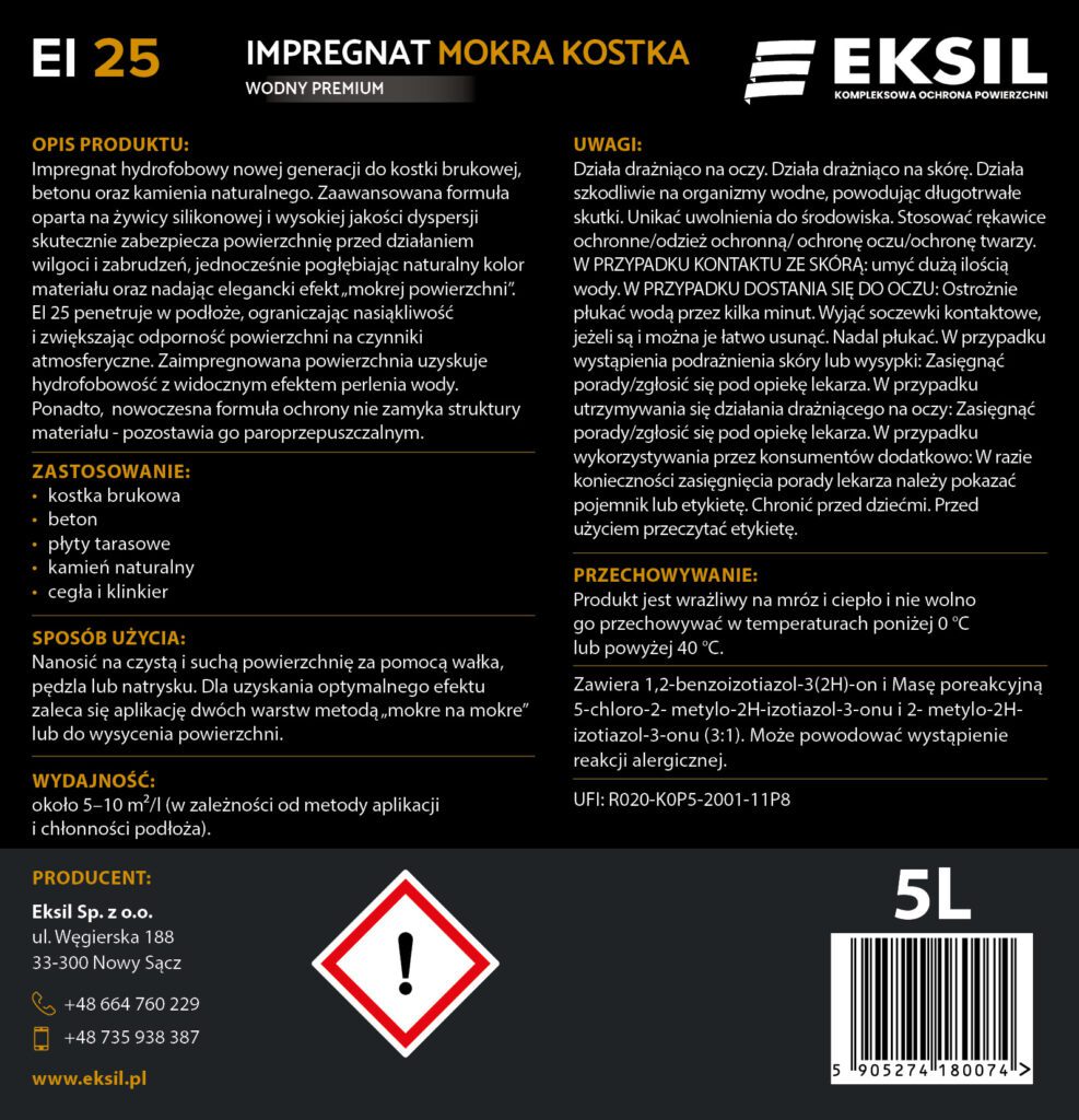 projekt etykiety na kanister