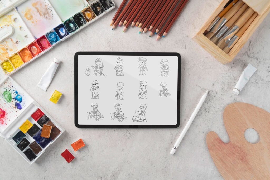 projekt ilustracji postaci