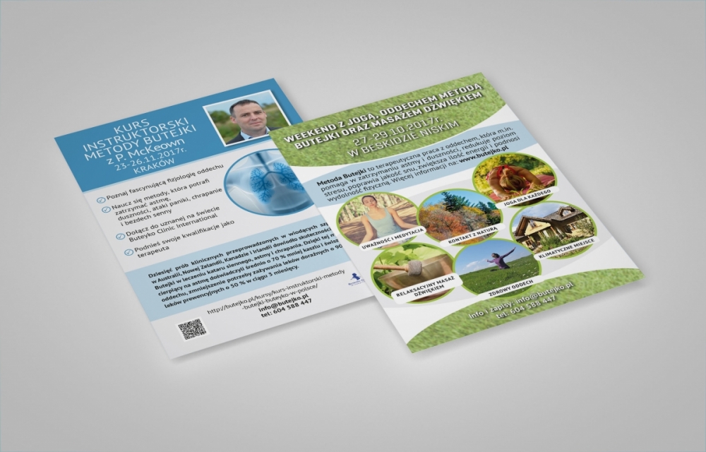 Projekt ulotki A4 - Butejko