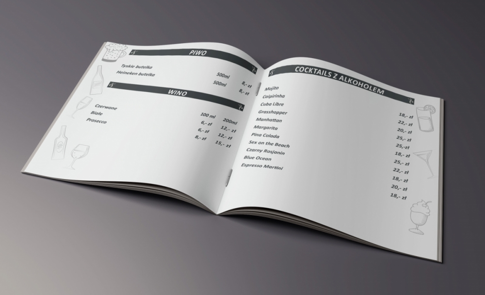 Caffe da Sandro - menu napojów