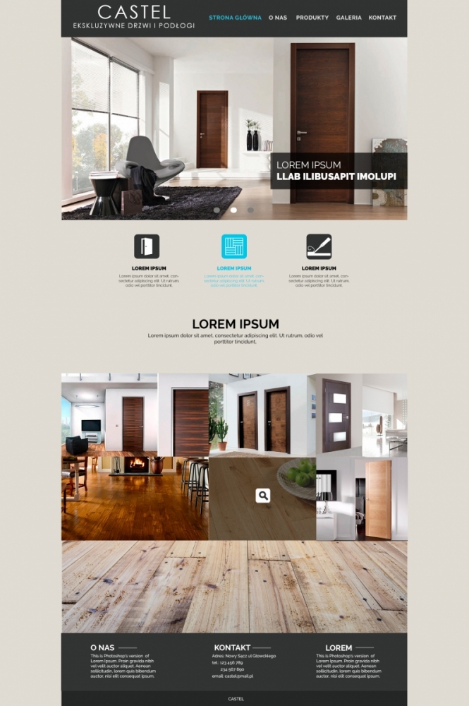 Castel - szablon strony interentowej