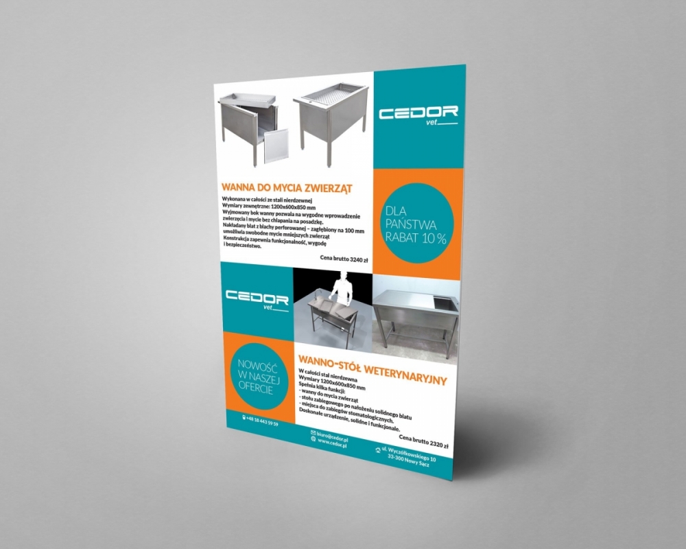 Cedor vet - ulotka A4
