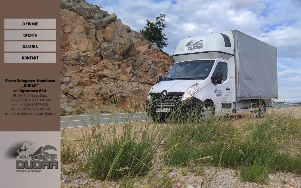 Dudar - szkic strony www