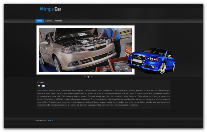 Impel Car - szablon strony www