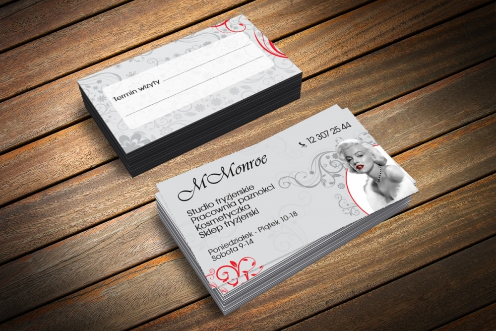 Projekt wizytówki - studio fryzjerskie