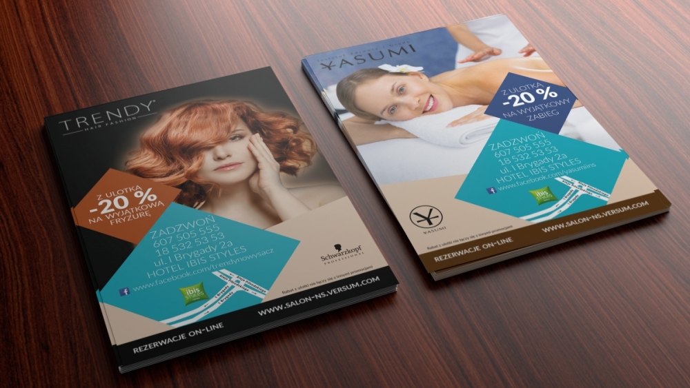 Projekt ulotki dla Yasumi - Trendy