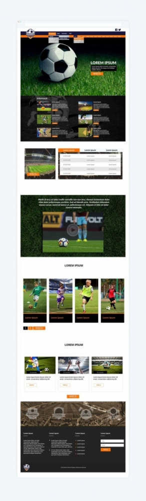 Akademia Kolejarz - szablon strony internetowej