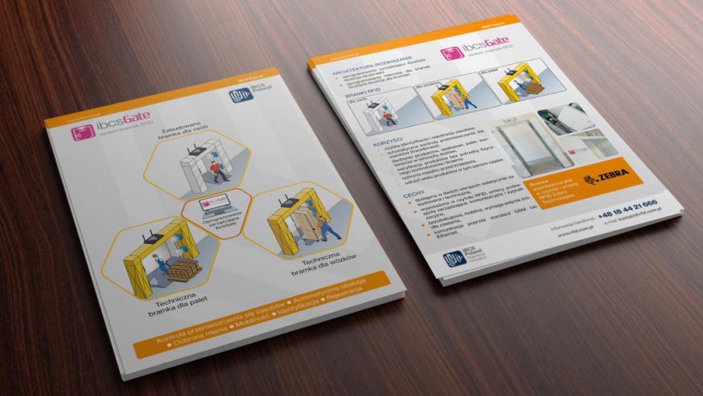 Projekt ulotki infografiki 