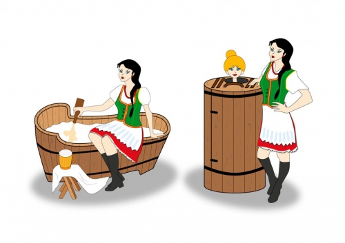 Ilustracja Spa sauna