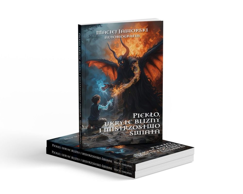 Projekt okładki książki Maciej Jaworski Pieklo ukryte-blizny