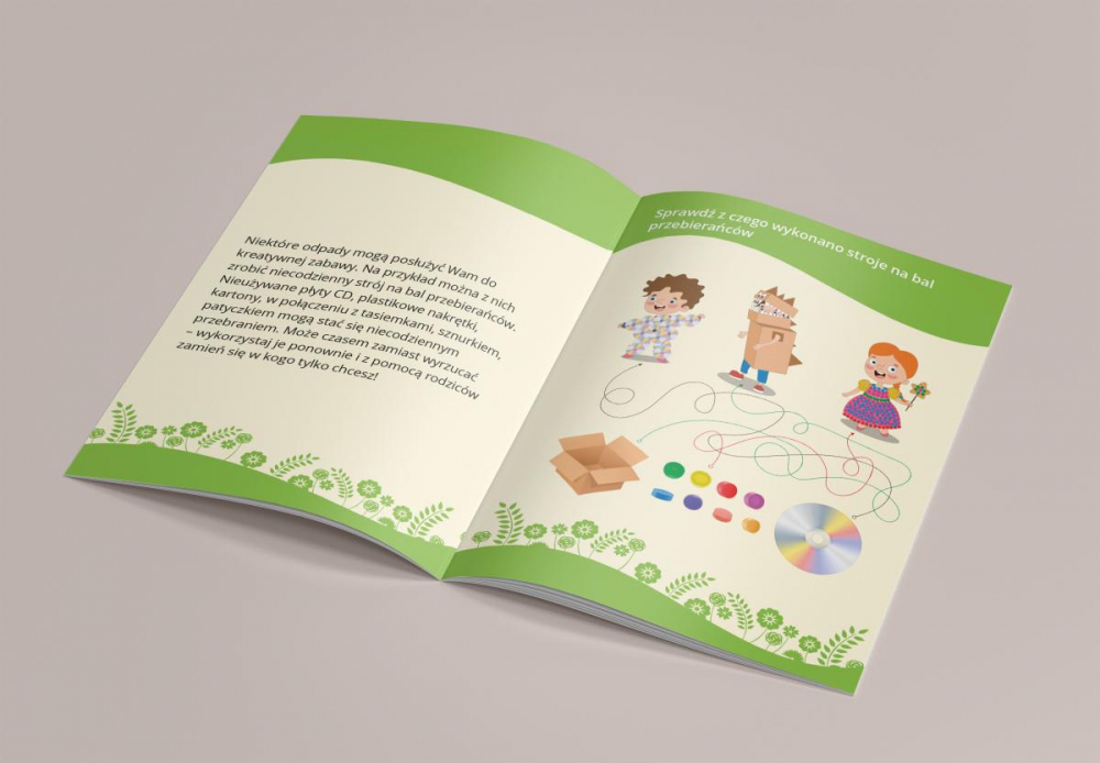 Projekt broszury dla dzieci - ilustracje