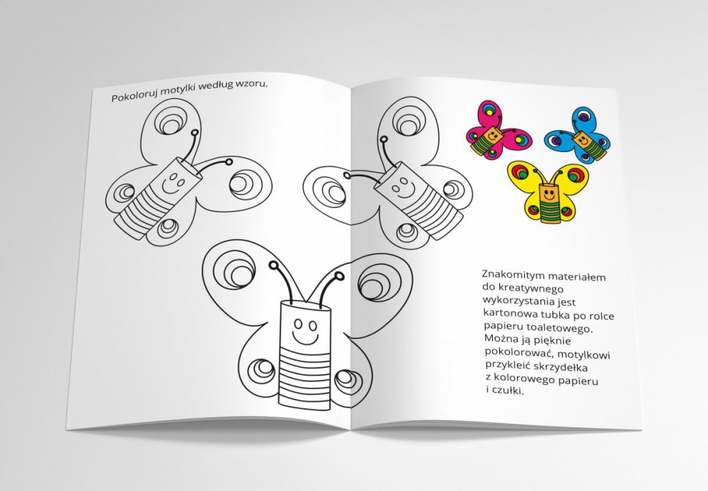 Projekt broszury dla dzieci -  kolorowanka