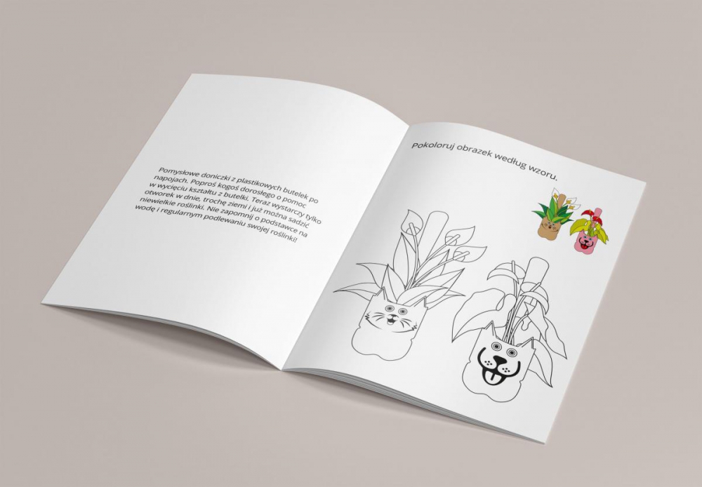 Projekt broszury dla dzieci -  kolorowanka