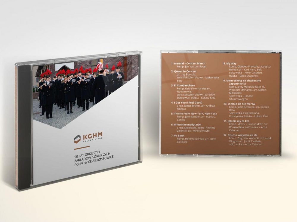 Projekt grafiki na okładkę i opakowanie płyty CD