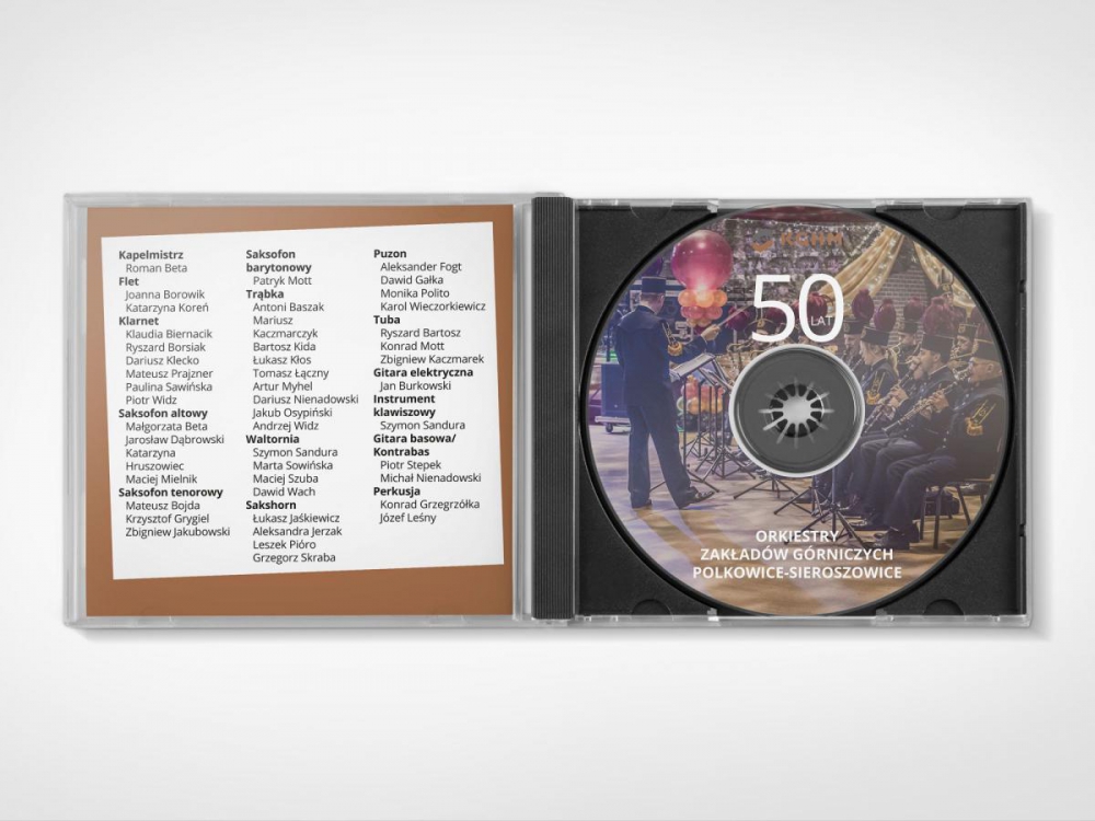 Projekt grafiki na okładkę i opakowanie płyty CD 