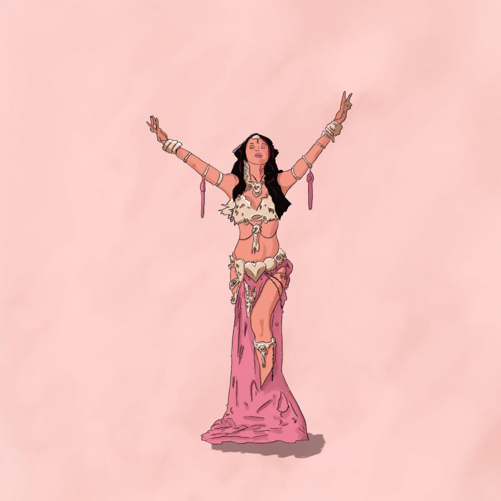 Rysunek tancerki - cyfrowe malarstwo