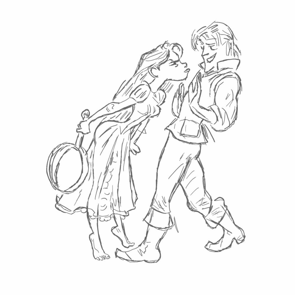 Szkic postaci z bajki